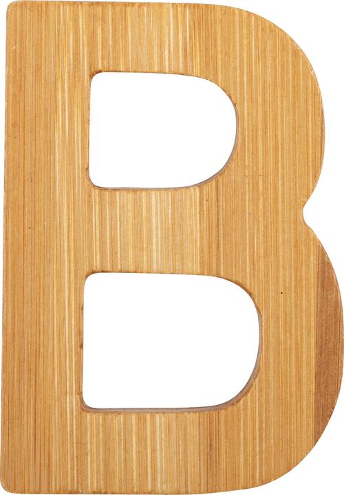 Actual product image small foot ABC letters B