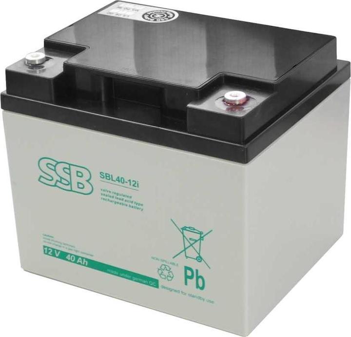 SSB SBL40-12i 12V 40Ah Bleiakku AGM Blei Gel Akku (12 V, 40 Ah)