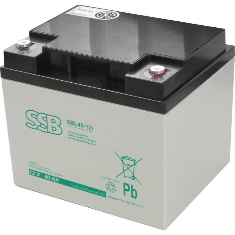 SSB, Versorgungsbatterie, SBL40-12i 12V 40Ah Bleiakku AGM Blei Gel Akku (12 V, 40 Ah)