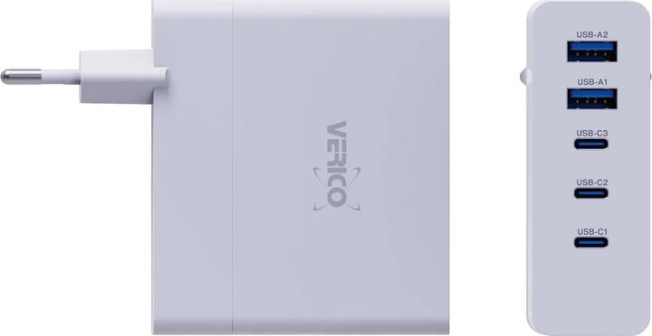 Produktbild Verico Mojo 140W GaN 5 USB-Ladegerät 140W Steckdose Ausgangsstrom (max.) 3250mA Anzahl Ausgänge: 5 (140 W, 5 Ports)