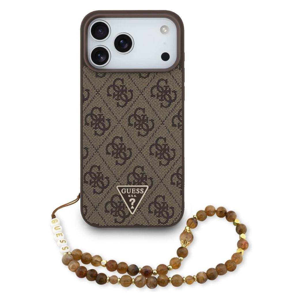Guess - Hardcase 4G - IPhone 17 Pro Max - Brown (Apple IPhone 17 Pro Max), Smartphone Hülle, Braun