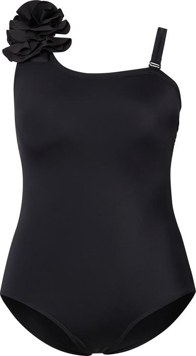 Image du produit Ulla Popken Maillot de bain avec bonnets souples, volants, bretelle gauche amovible, matière recyclée (58)