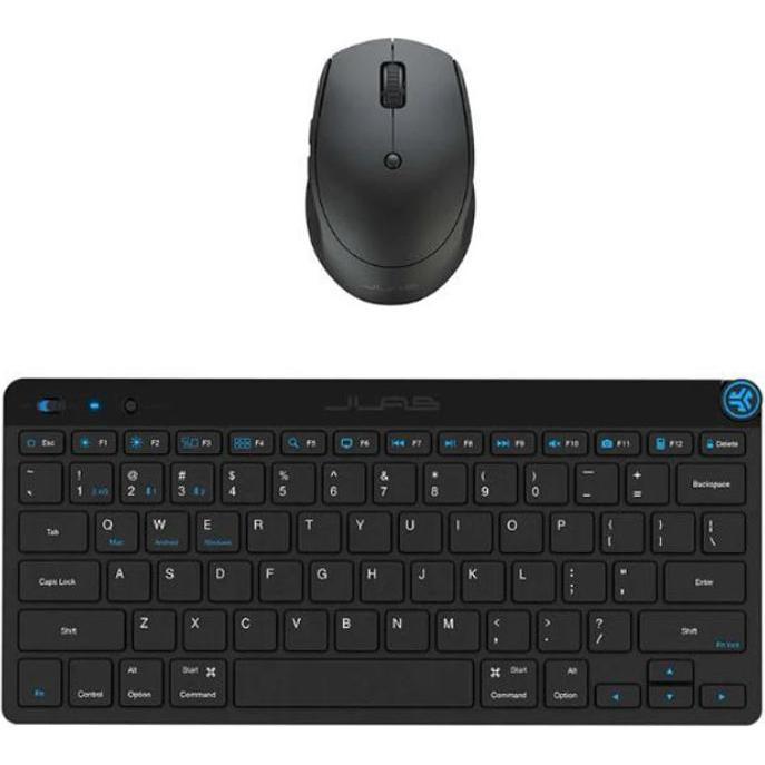 JLab Audio JLab Go GO Wireless Bluetooth Tastatur und Maus-Set DE-Layout, Mehrere Verbindungsoptionen, Multifun (DE, Kab...