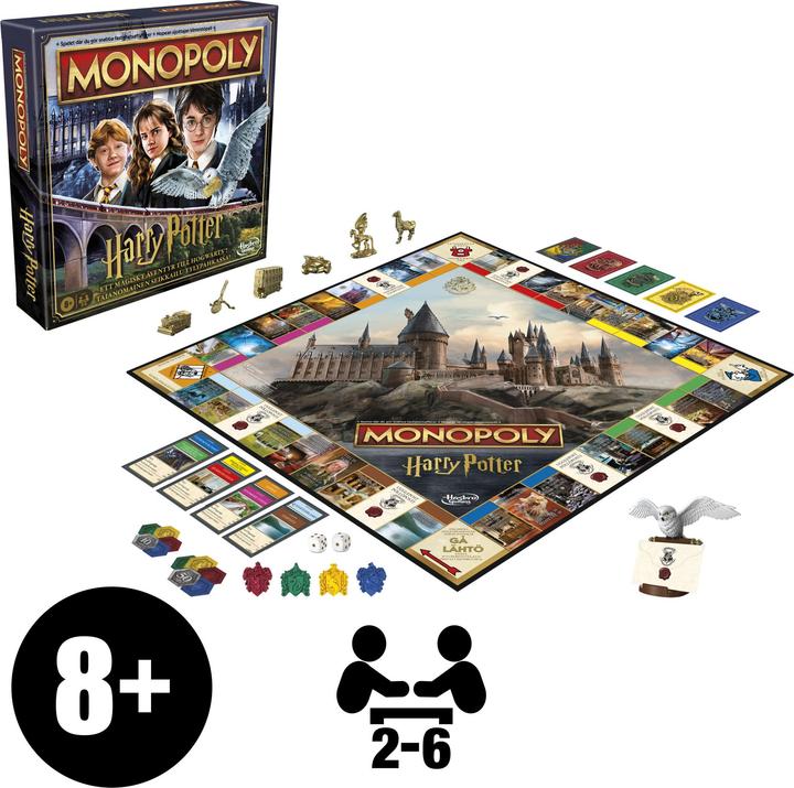 Produktbild Hasbro Gaming Monopoly Harry Potter (Schwedisch, 2 - 6 Spieler)