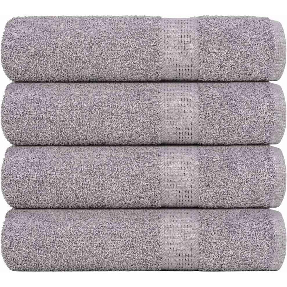 VidaXL, Frotteewäsche, Badetücher 4 Stk. Grau 100x150 cm 360 g/m² 100% Baumwolle Duschtuch