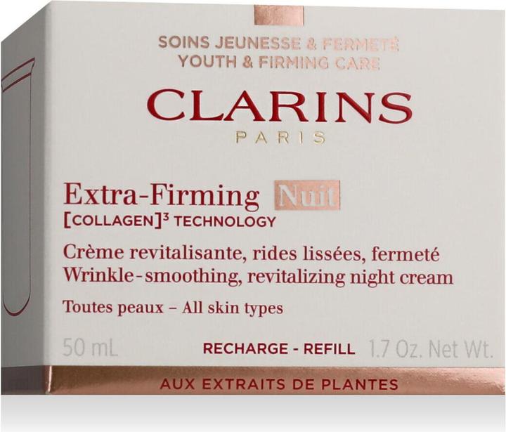 Actual product image Clarins Extra-Firming Nuit (COLLAGEN)³ TECHNOLOGY Crème Toutes Peaux Refill (50 ml, Night cream)
