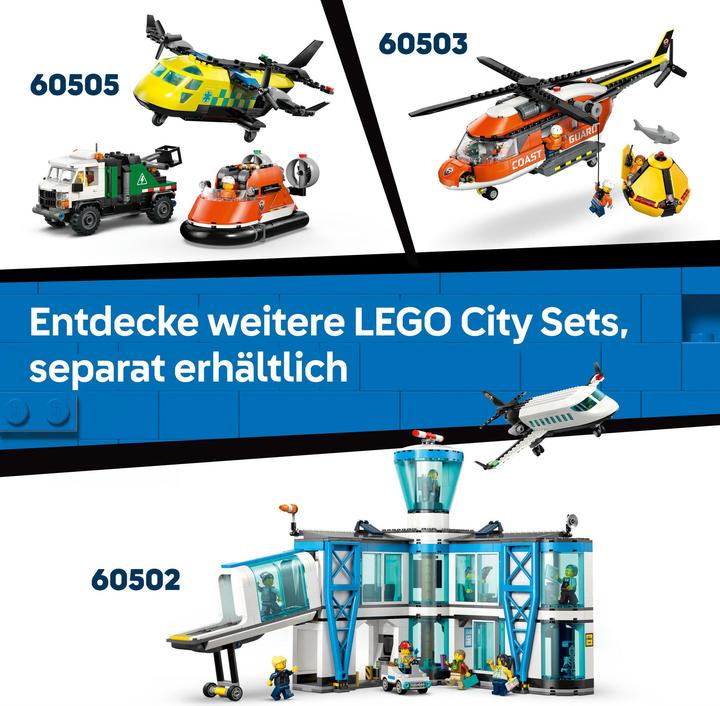 Image du produit LEGO Rettungsboot der Küstenwache mit Hubschrauber (60504, LEGO City)