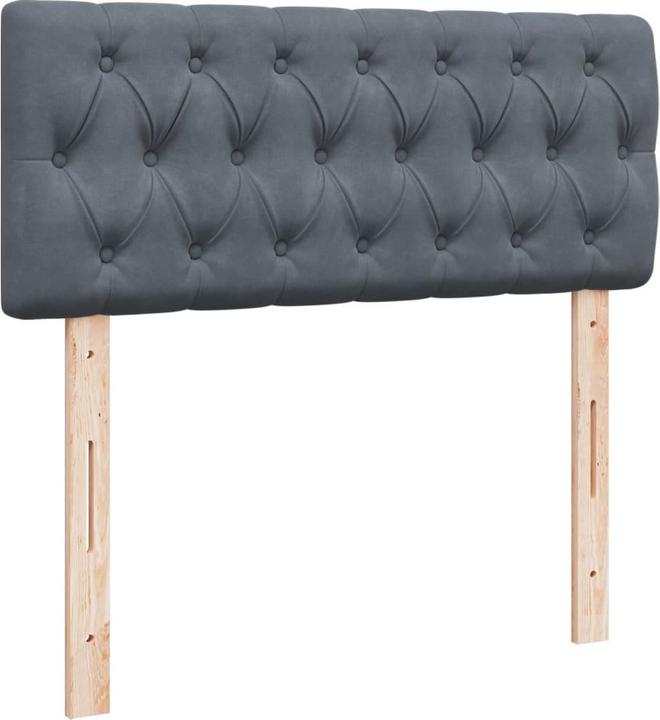 Actual product image vidaXL Bo x spring bed with mattress 120 x 190 cm velvet (120 x 190 cm)