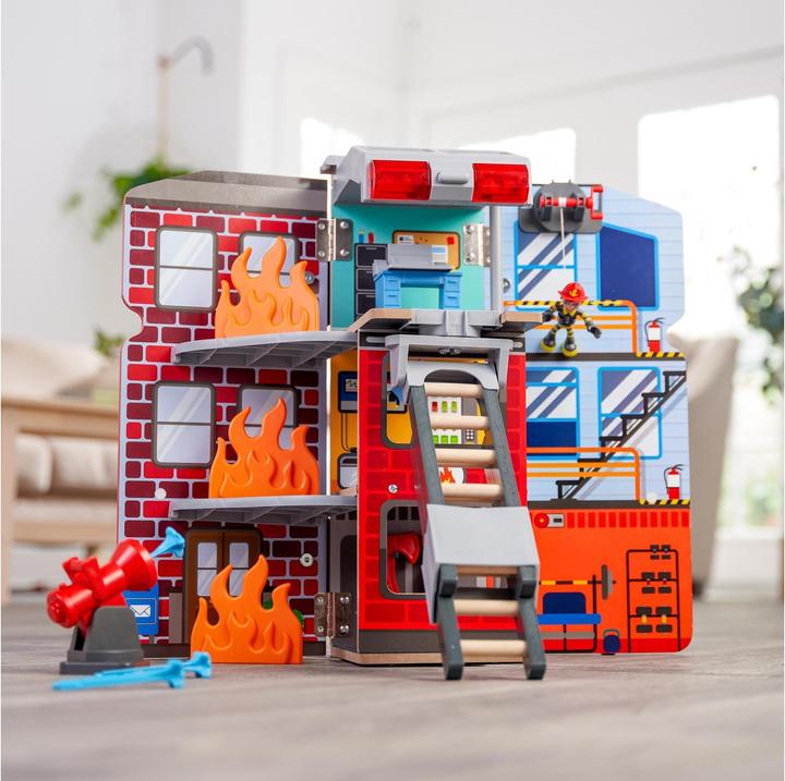 Produktbild KidKraft 2-in-1-Spielset Transformierendes Feuerwehrauto