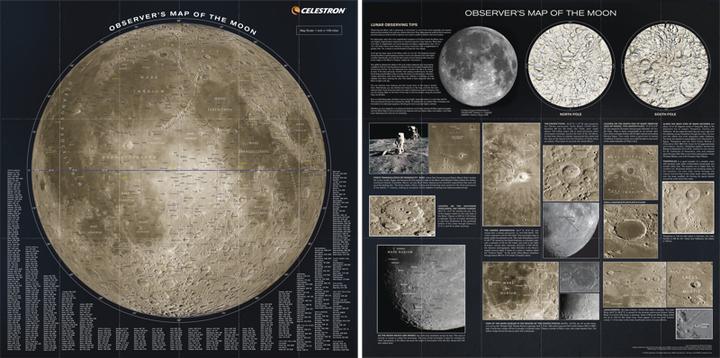 Actual product image Celestron Moon Map