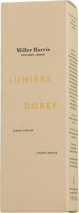 Produktbild Miller Harris Lumiere Doree Hand Cream with Shea Butter, Argan Oil, and Aloe Vera (75 ml)