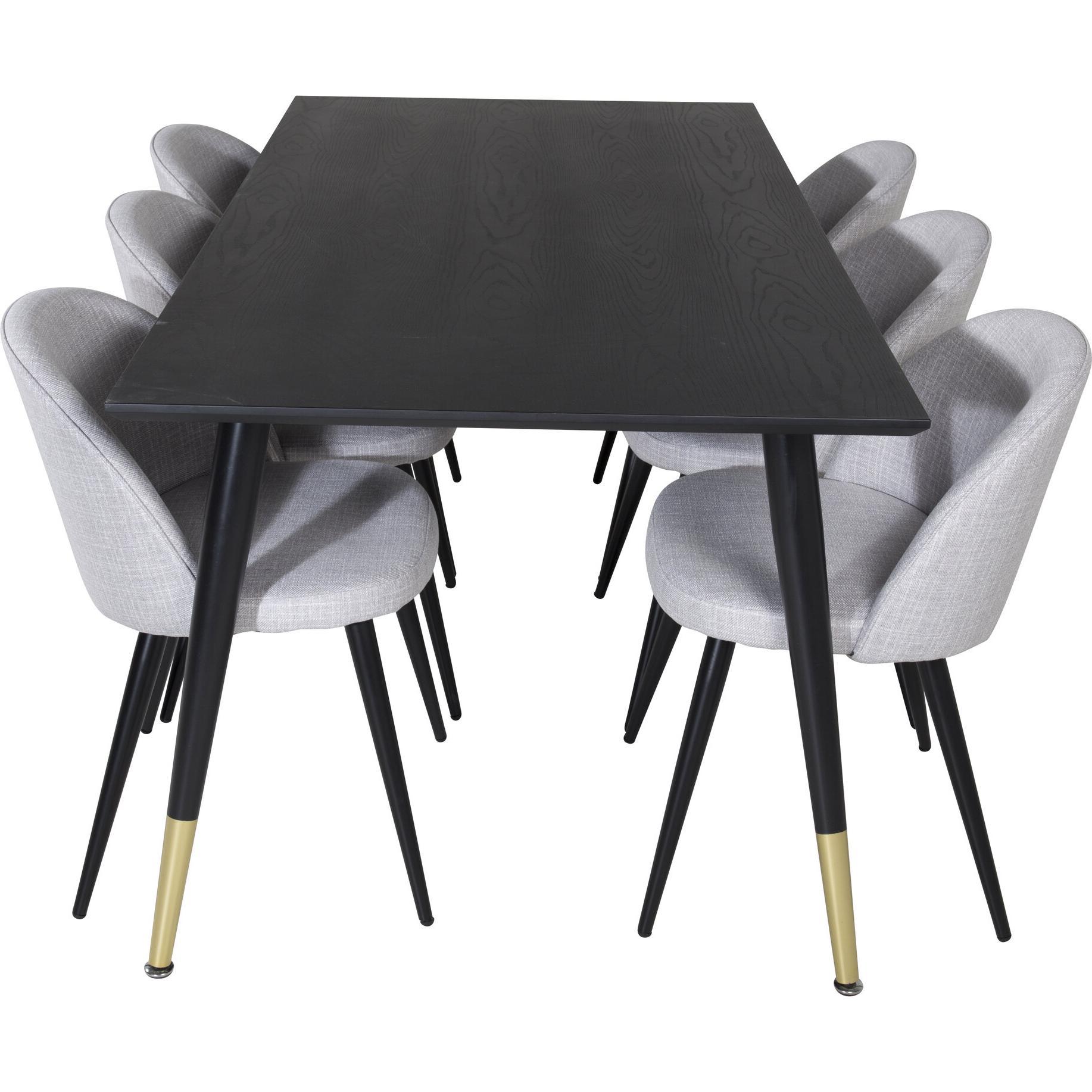 Thumbnail - Venture Home, Esstisch, Dipp, Velvet (75 x 180 x 90 cm)