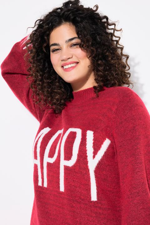 Produktbild Angel of Style Pullover, HAPPY-Statement, Ballon-Langarm (46, 48)