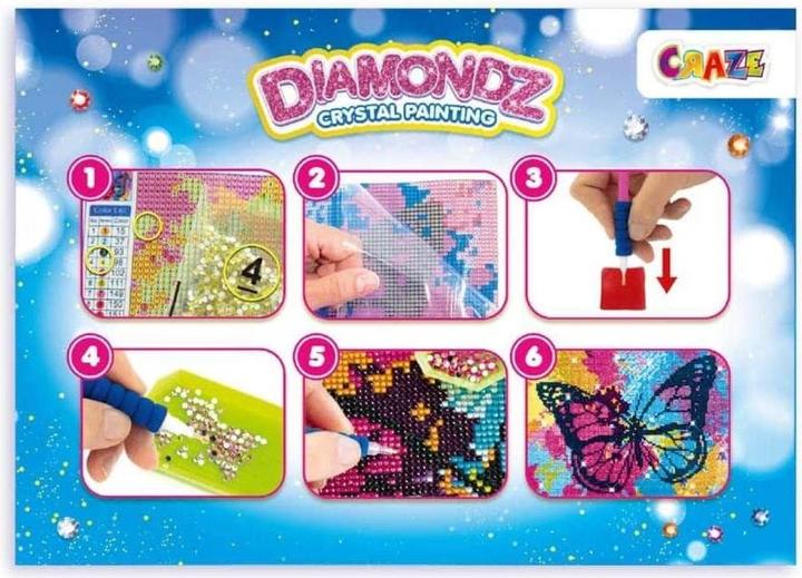 Actual product image Craze DIAMOND PAINTING Butterfly