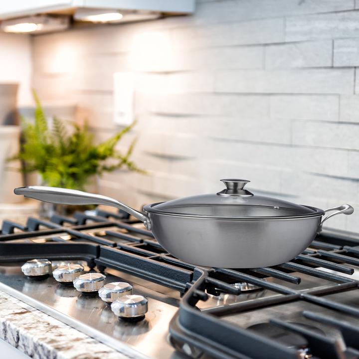 Produktbild Relaxdays Wok (Edelstahl, 30.50 x 16 cm)