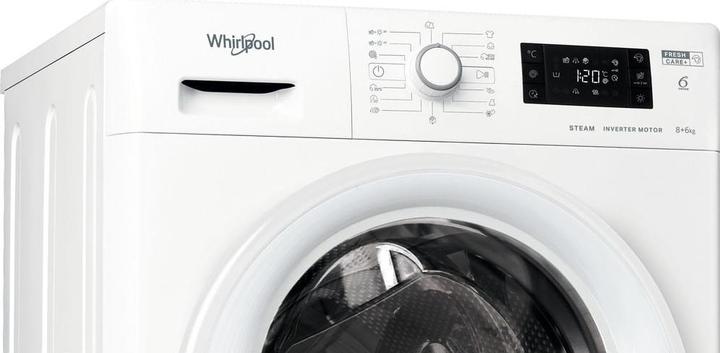 Actual product image Whirlpool FWDG 861483E WV EU N Washer Dryer Freestanding Front Loader D (6 kg, Left)