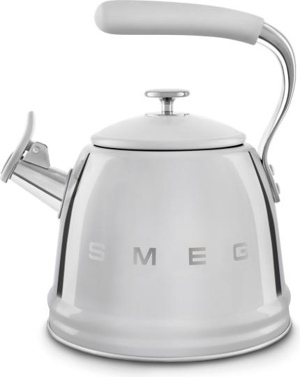 Smeg 50's Style WKF01SS Stainless Steel Whistling Kettle 2.3L (Induction Compatible) (2.30 l)