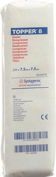 Image du produit Topper 8 NW Compresses 7.5x7.5cm non stériles 200 pces