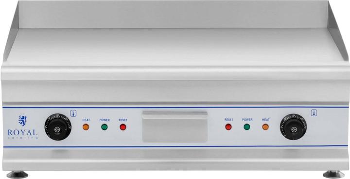 Produktbild Royal Catering Elektro Grillplatte Griddleplatte Griddle Bräter Grill 75 cm Glatt 2 x 3200 W
