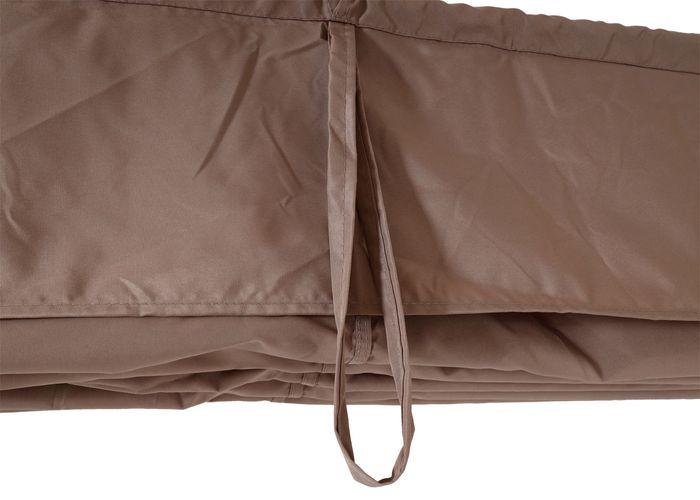 Immagine prodotto Mendler Pergola HWC-L42, robusta struttura in metallo da 7 cm 3x3 m in stile bambù, marrone tortora (290 cm, 290 cm)