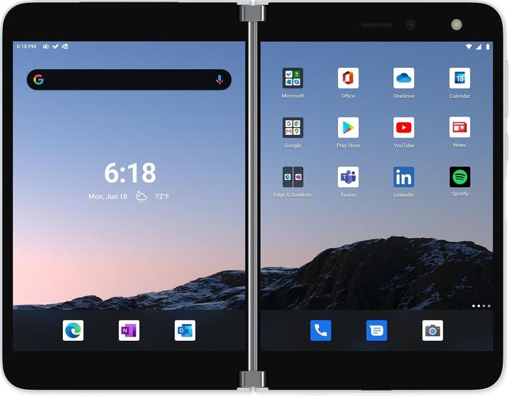 Produktbild Microsoft Surface Duo (256 GB, Glacier, 8.10", Dual SIM, 4G)