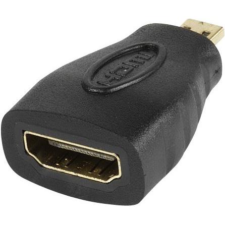 Vivanco Videoadapter (Micro HDMI, 1.15 cm), Data + Video Adapter, Schwarz