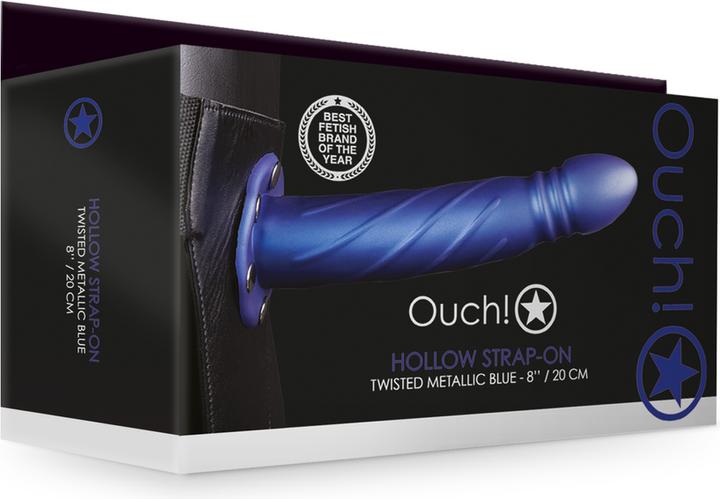Ouch! Twisted Hollow Strap-on - 8" / 20 cm