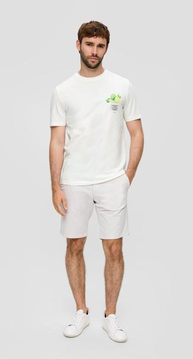 Produktbild S.Oliver T-Shirt Baumwoll-T-Shirt mit Crew Neck und Frontprint (XL)
