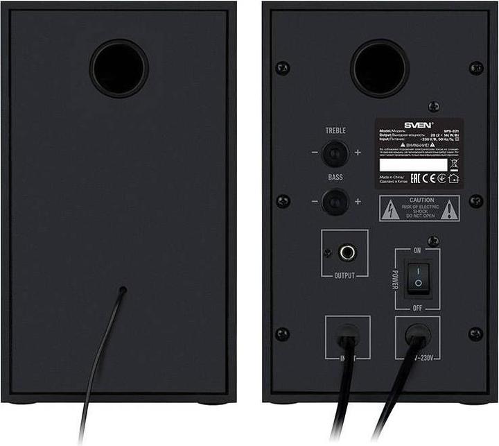 Image du produit Sven Haut-parleur SPS-621, 28W Bluetooth (noir) (Fonctionnement sur secteur)