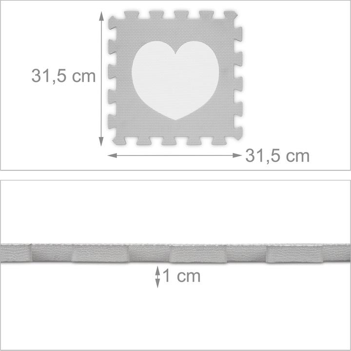Produktbild Relaxdays Puzzlematte (31.5 x 31.5 x 1 cm)