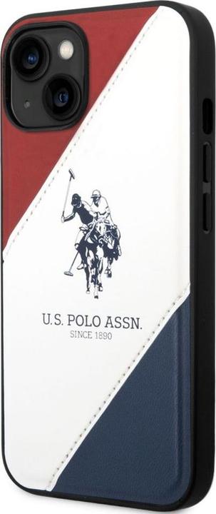Image du produit U.S. Polo US Polo USHCP14MPSO3 iPhone 14 Plus 6.7 "blanc / blanc tricolore brodé (Apple iPhone 14 Plus)