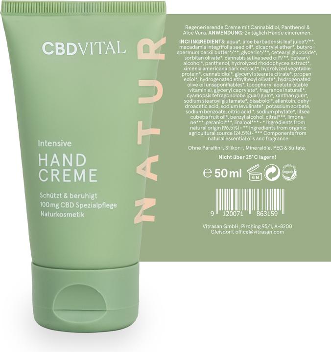 Immagine prodotto CBD Vital Cosmetici biologici (50 ml)