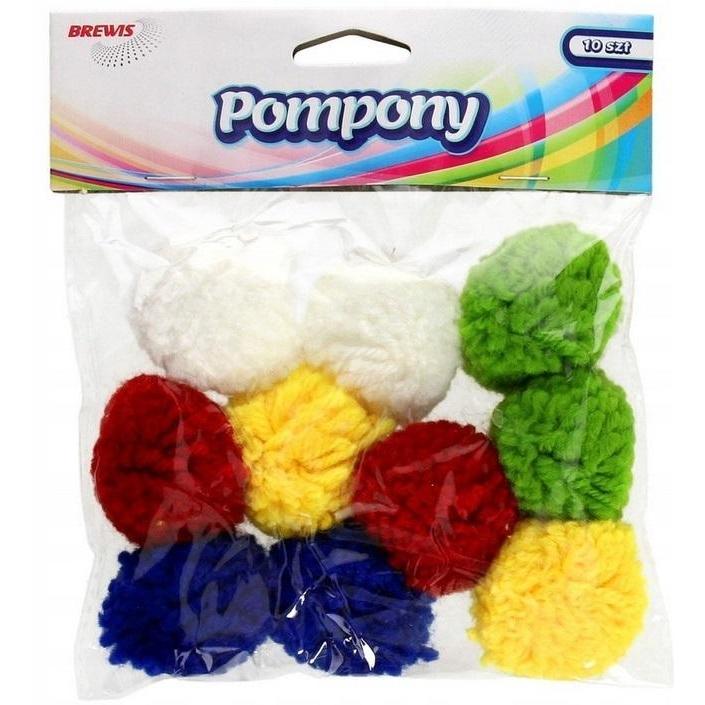 BRE Flauschige Pompons 40mm 10 Stk