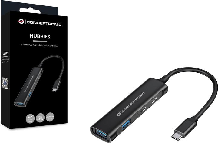 Produktbild Conceptronic Hubbies 12B Hub (USB-C, 4 Ports)