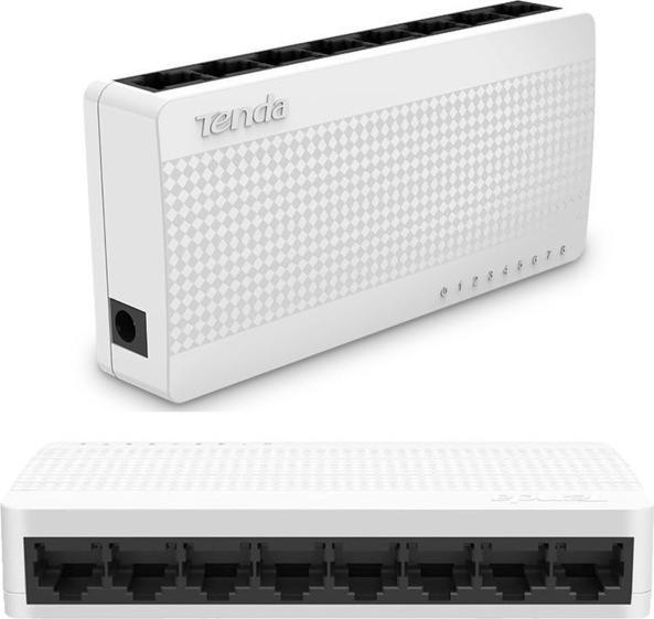 Actual product image Tenda 8-Port FE S108 (8 ports)