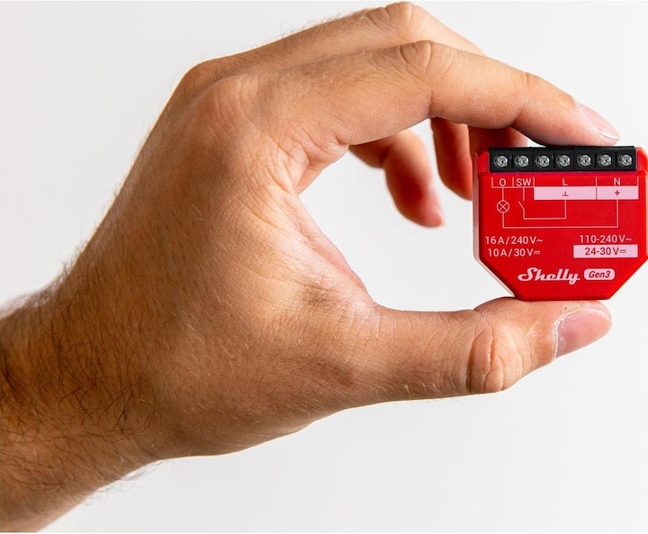 Actual product image Shelly 1PM Gen3 (Switch actuator)
