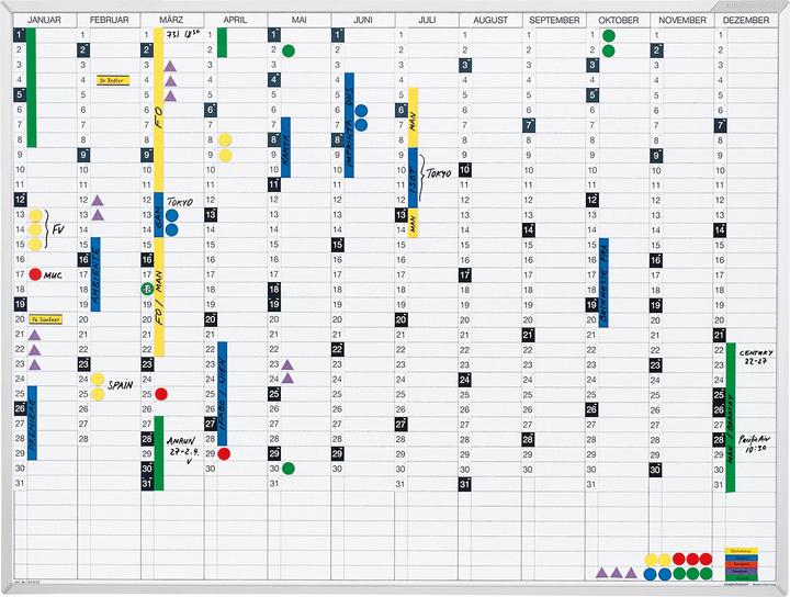 Produktbild Magnetoplan Jahresplaner (120 x 90 cm)