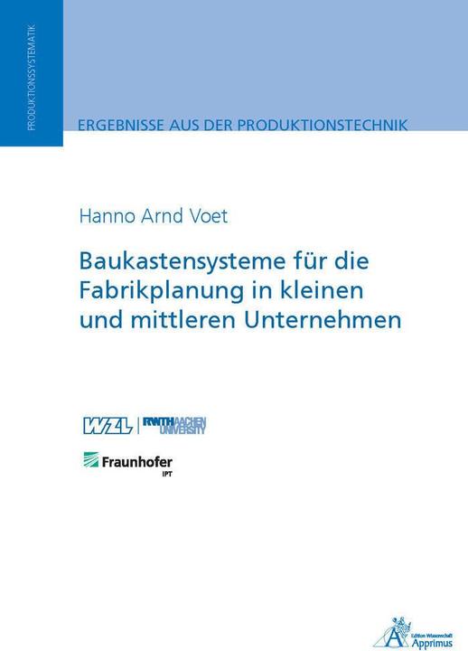 Produktbild Baukastensysteme für die Fabrikplanung in kleinen und mittleren Unternehmen (Deutsch)