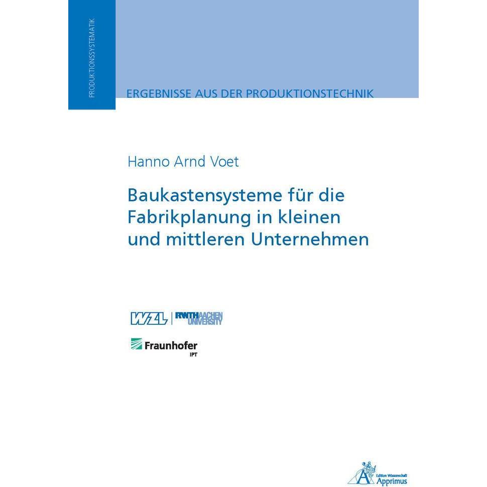 Baukastensysteme für die Fabrikplanung in kleinen und mittleren Unternehmen, Fachbücher von Hanno Arnd Voet