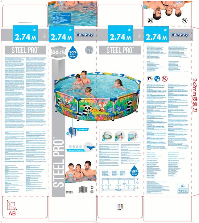 Productafbeelding Bestway Paradise Frame Pool (Ø 274 x 66 cm)