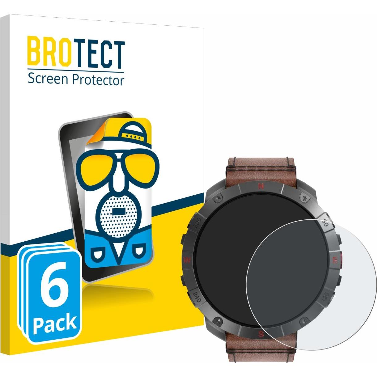 BROTECT Entspiegelungsfolie Displayschutz Displayschutzfolie Folie Matt, Smartwatch Schutzfolie, Schwarz