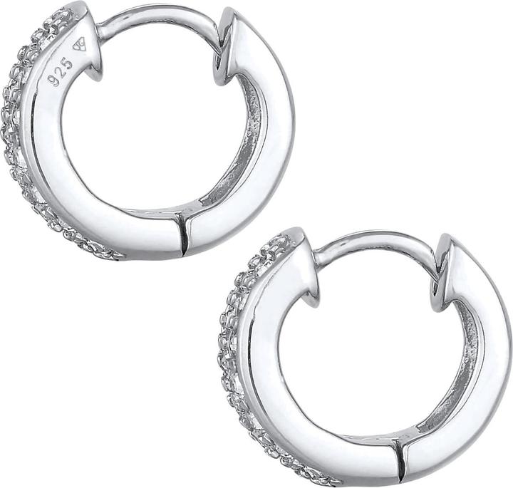 Produktbild Elli Ohrringe Creolen Kristalle Funkelnd 925 Silber (Glaskristall, 925er Sterling Silber)