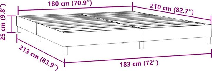Produktbild vidaXL Boxspringbett (180 x 210 cm)