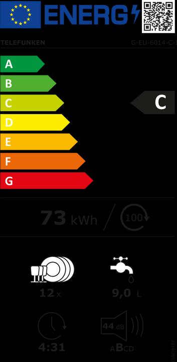 Energie-Label Telefunken G-EU-6014-C-I