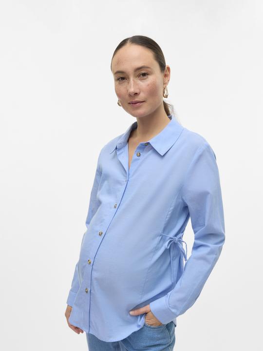 Immagine prodotto Mamalicious Vestibilità regolare Collo a camicia Polsini con bottone Maniche strette Camicia Camicia Camicia (L)