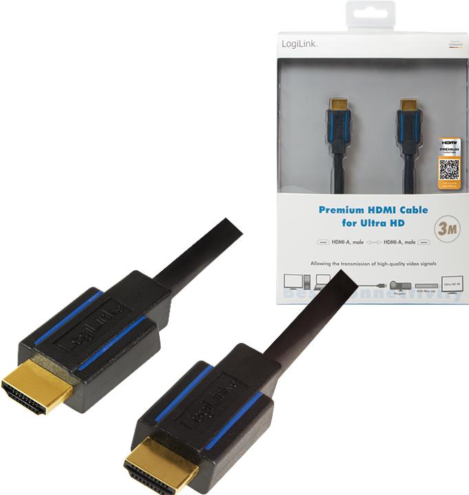 Produktbild LogiLink HDMI (Typ A) — HDMI (Typ A) (3 m)