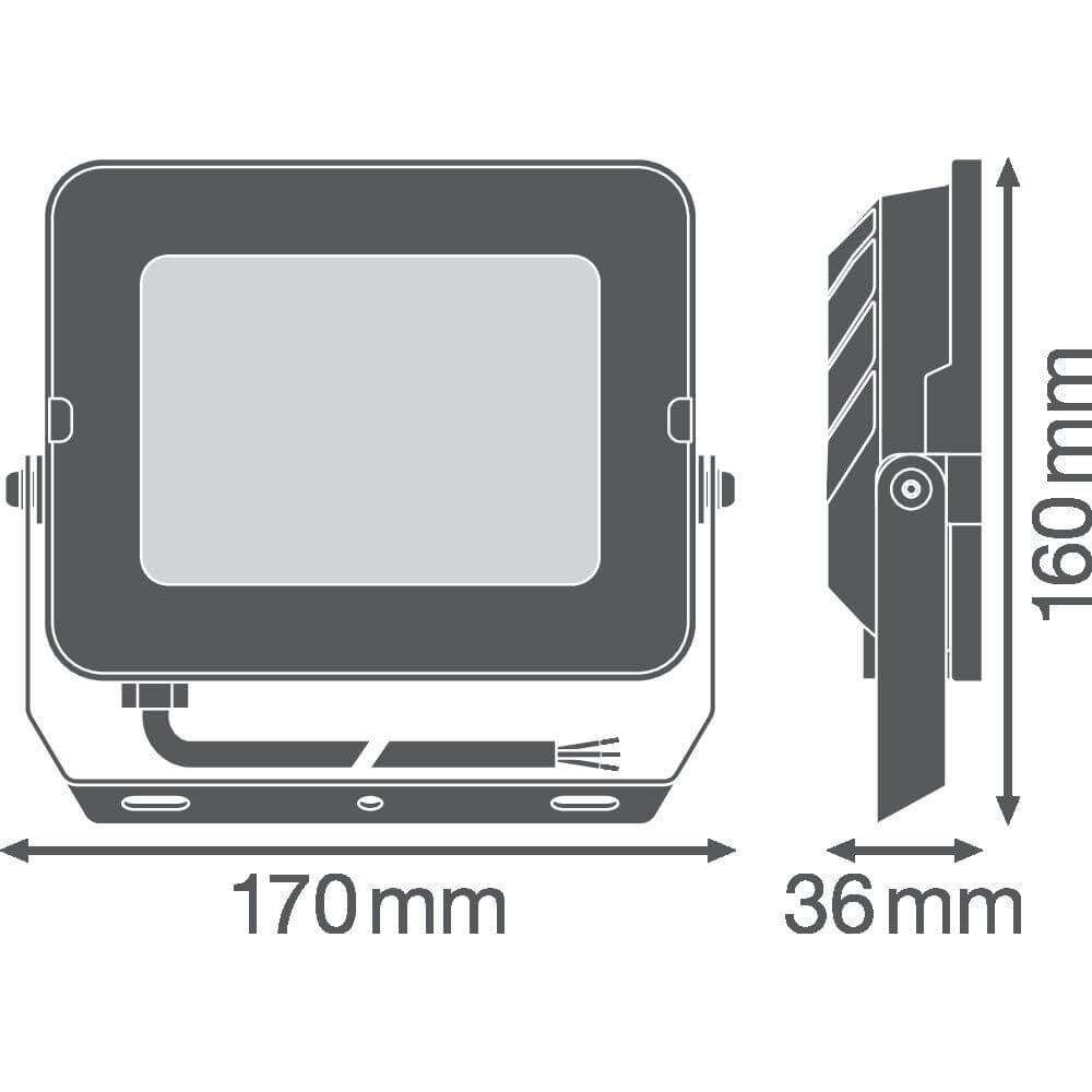 Thumbnail - Ledvance, Fassadenbeleuchtung, FL COMP V 50W 865 SY (5000 lm, IP65)