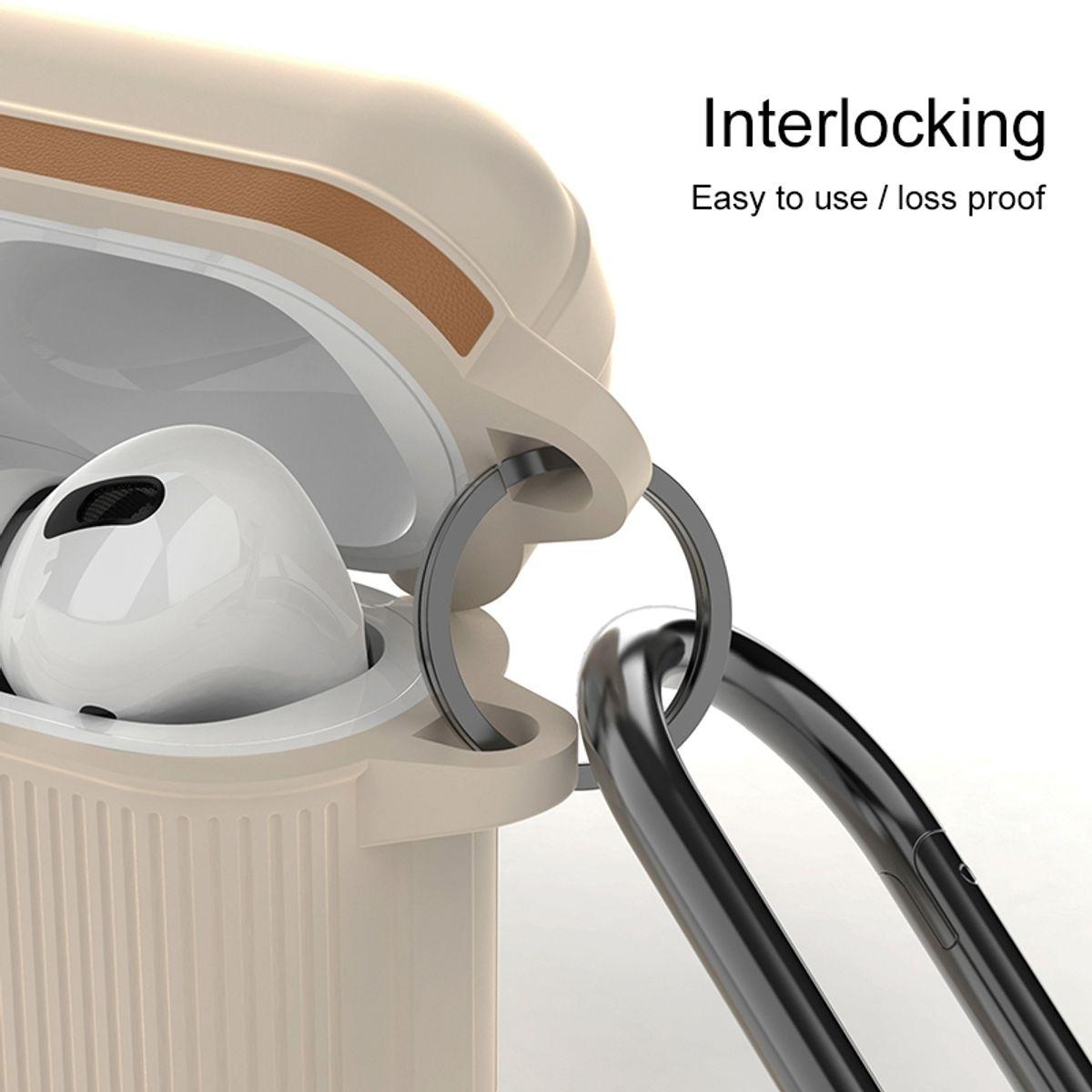 König Design Schutz Tasche Hülle für Apple AirPods Pro Case Cover Bumper Etuis Schale 360 Neu (Kopfhörer Tasche), Kopfhö...