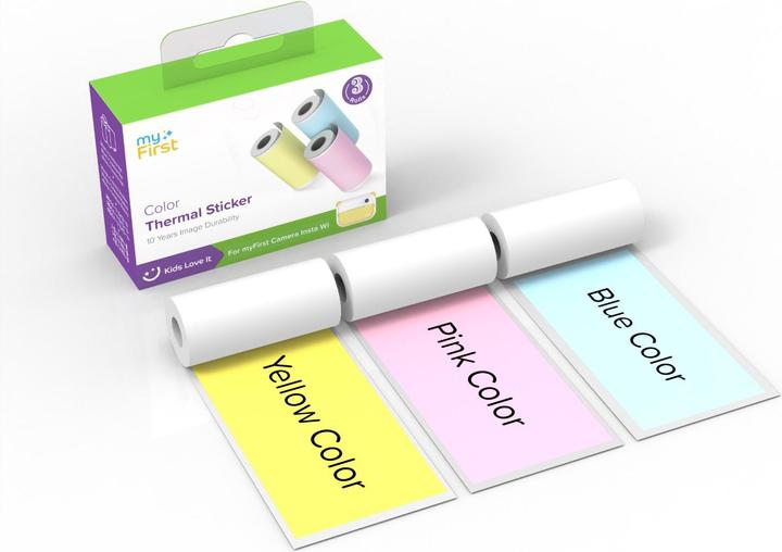 Image du produit myFirst Autocollant thermique Rose Bleu Jaune
