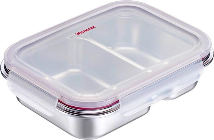 Westmark Edelstahl Lunch Box/ Frischhaltedose, geteilt